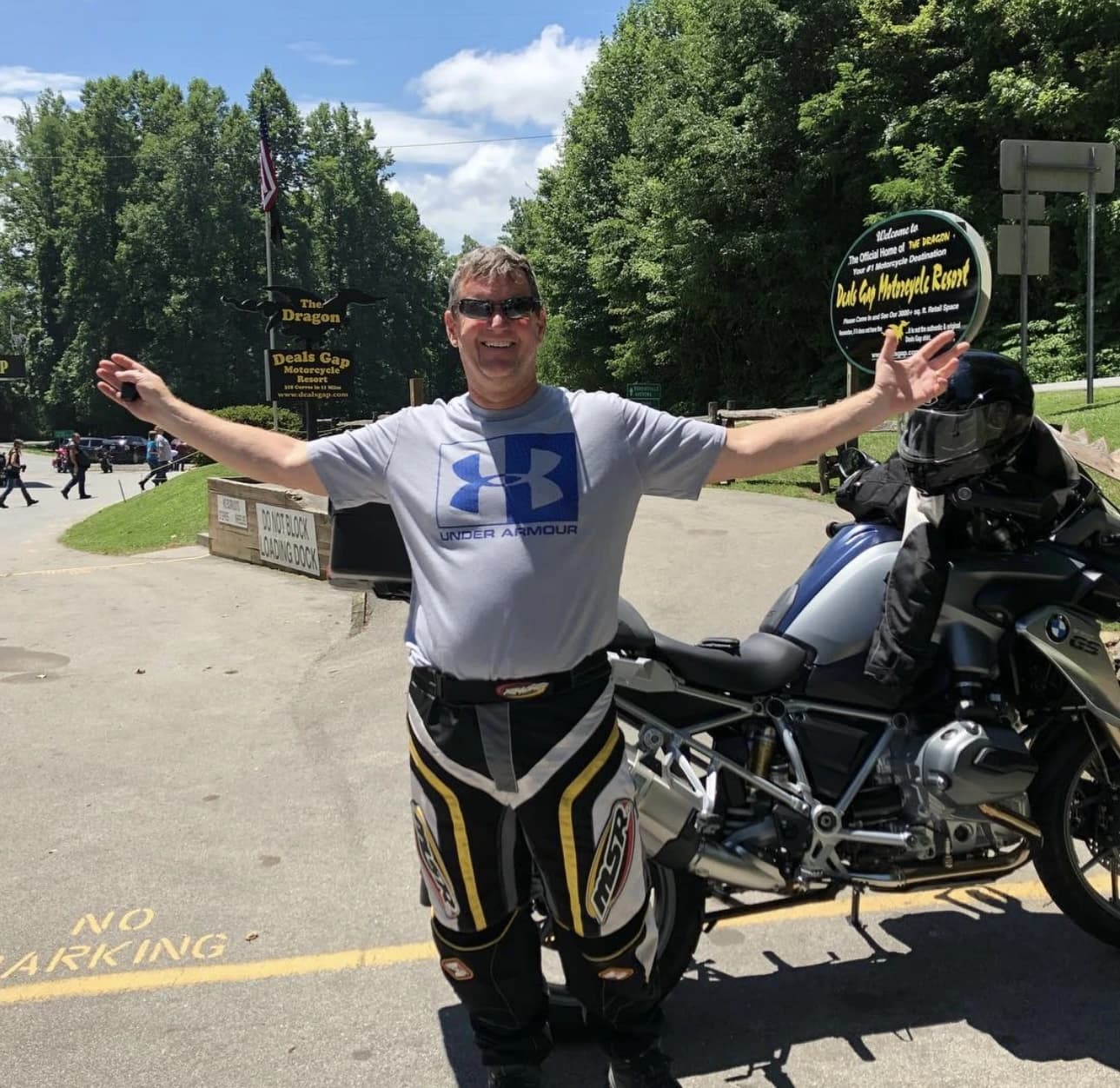Jon at Deals Gap - Tail of the Dragon, 318 curves in 11 miles